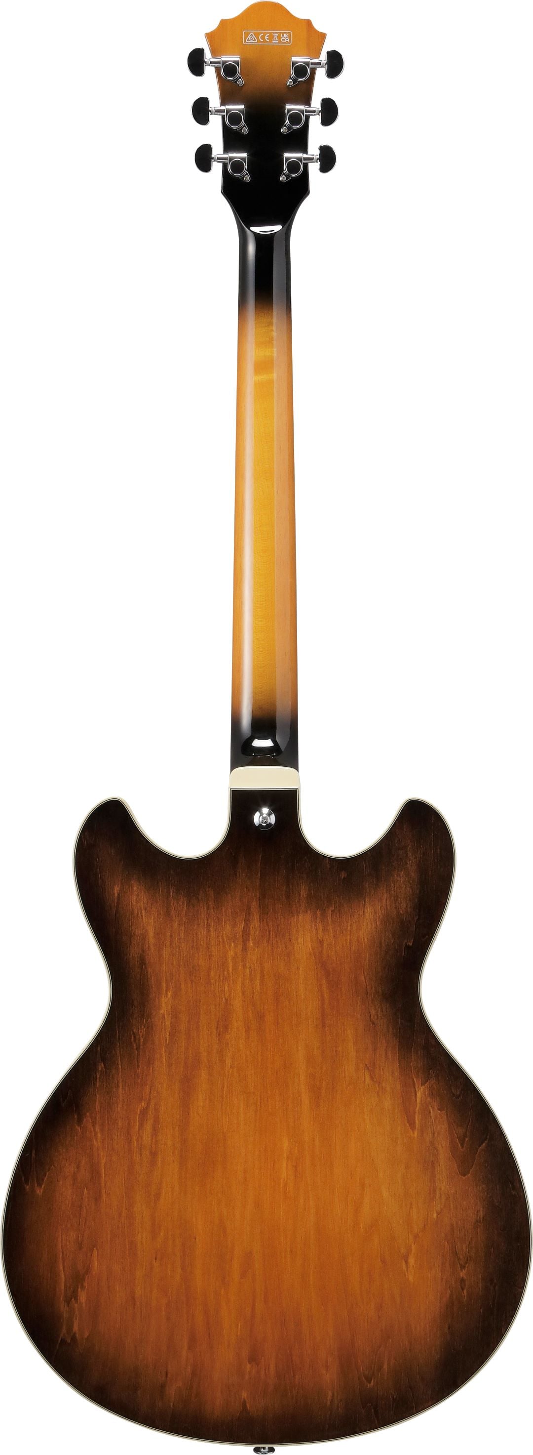 Ibanez Artcore AS7328 Baritone Electric Guitar - Tobacco Brown 7
