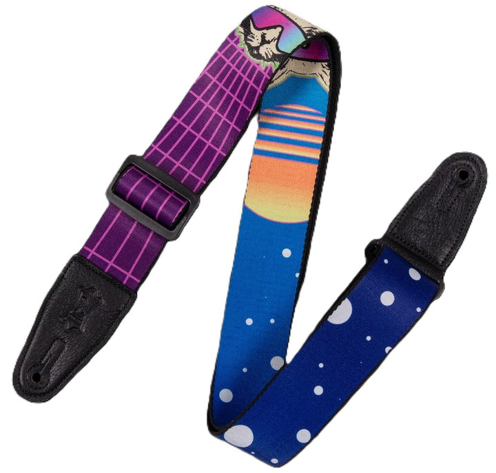 Levys MPD2-119 Polyester Guitar Strap - Cyber Cat