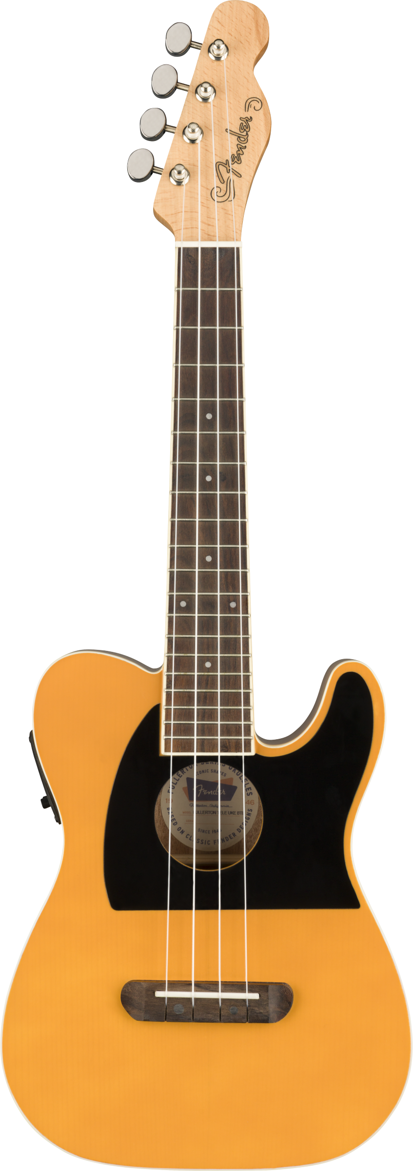 Fender Fullerton Tele Concert Ukulele (Butterscotch) 2
