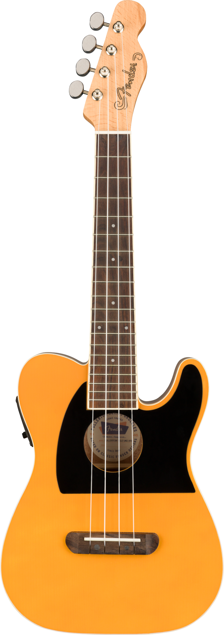Fender Fullerton Tele Concert Ukulele (Butterscotch) 2