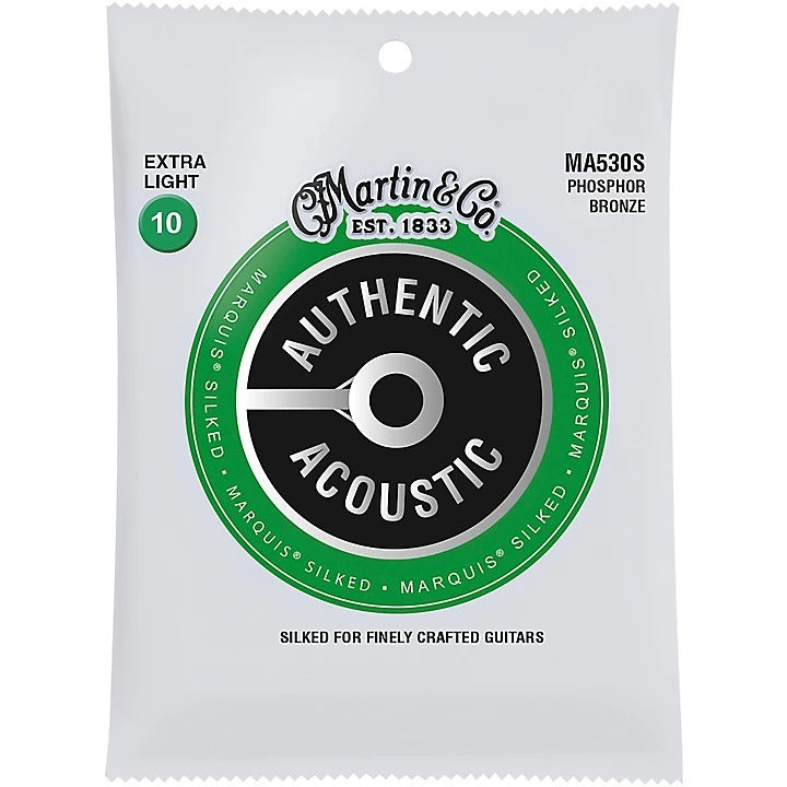 Martin MA530S 92-8 Phosphor Bronze Acoustic Guitar Strings -  Extra Light