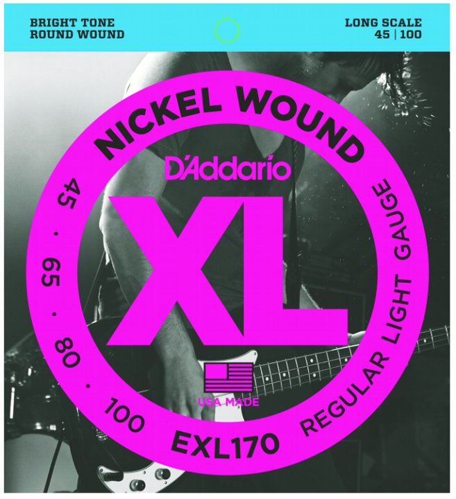 D'Addario EXL170 Bass Strings 45-100 Set