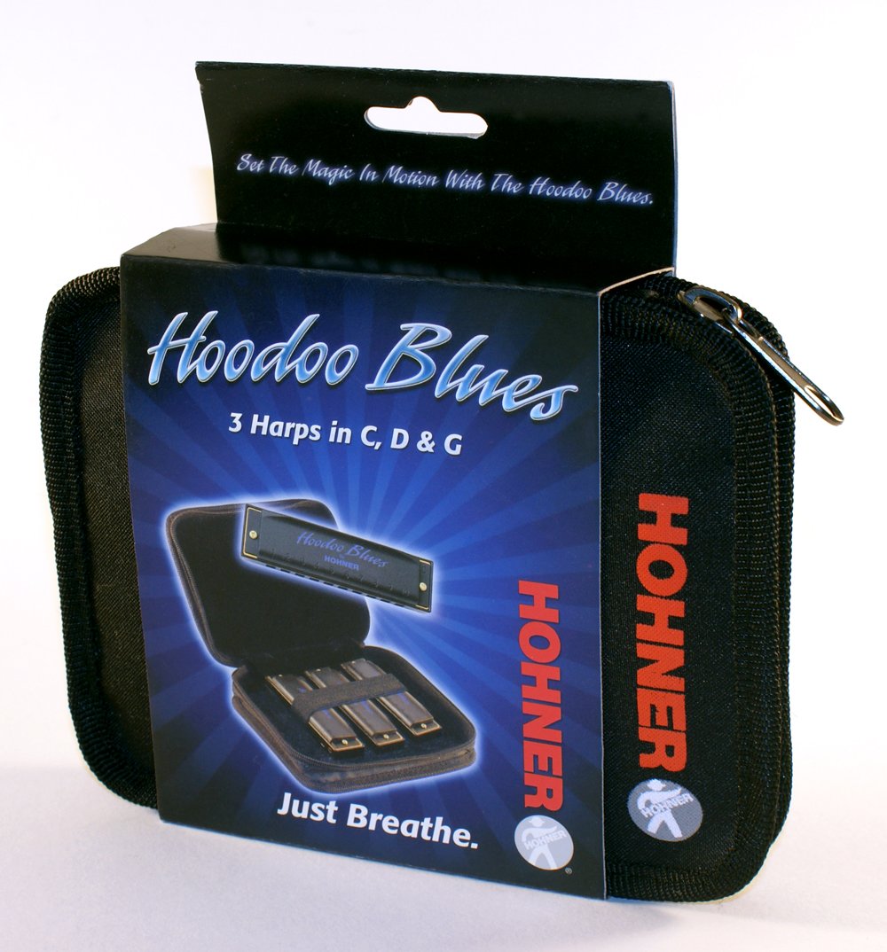 Hohner Hoodoo Blues Harmonica 3-Pack
