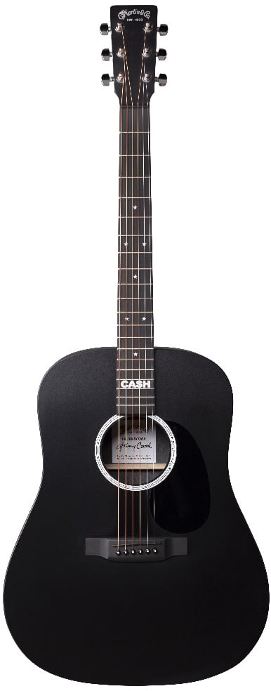 Martin DX Johnny Cash Acoustic Electric Guitar - Satin Black 2