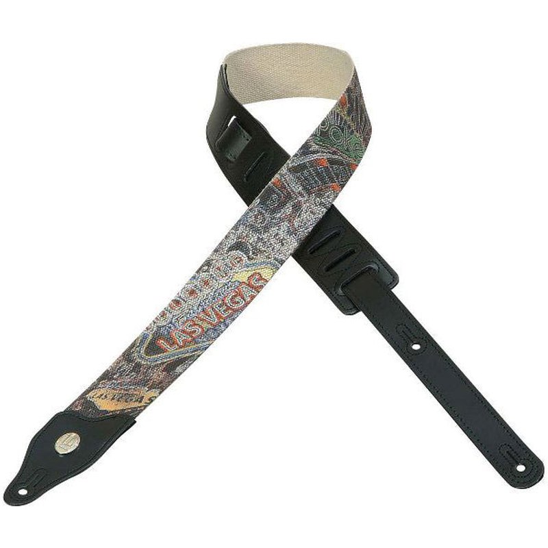 Levy's 2 Inch Cotton Guitar Strap (Las Vegas)