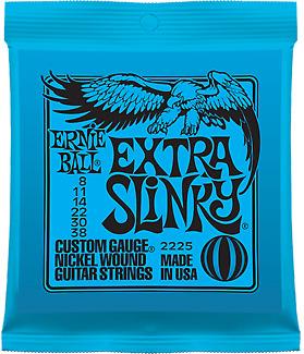 Ernie Ball 2225 Extra Slinky 8-38 Electric Guitar String Set