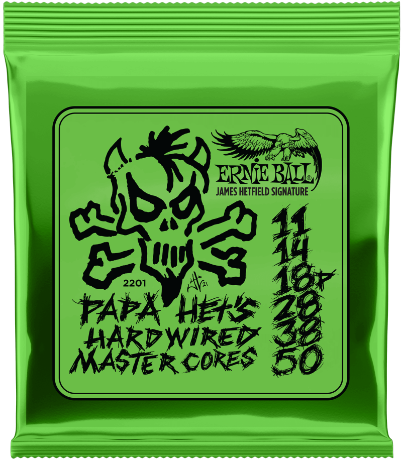 Ernie Ball 2201 Papa Het's Hardwired Master Cores Electric Guitar Strings - .011-.050