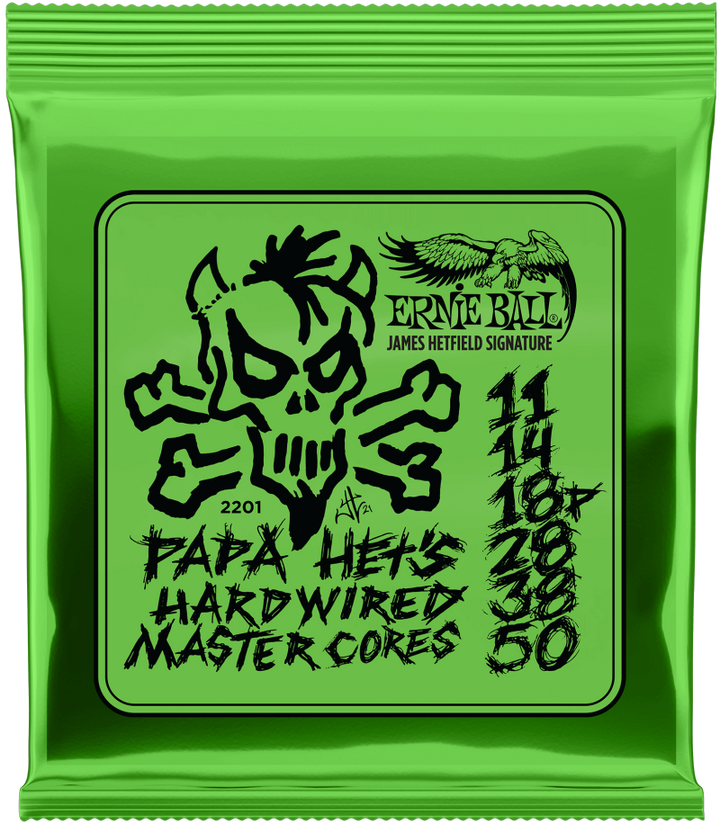 Ernie Ball 2201 Papa Het's Hardwired Master Cores Electric Guitar Strings - .011-.050