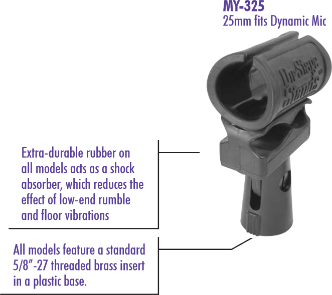 Onstage MY325 Microphone Clip Shock-Mount