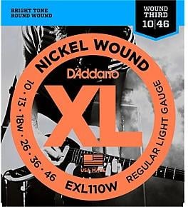 D'Addario EXL110W Electric Light Set 10-46