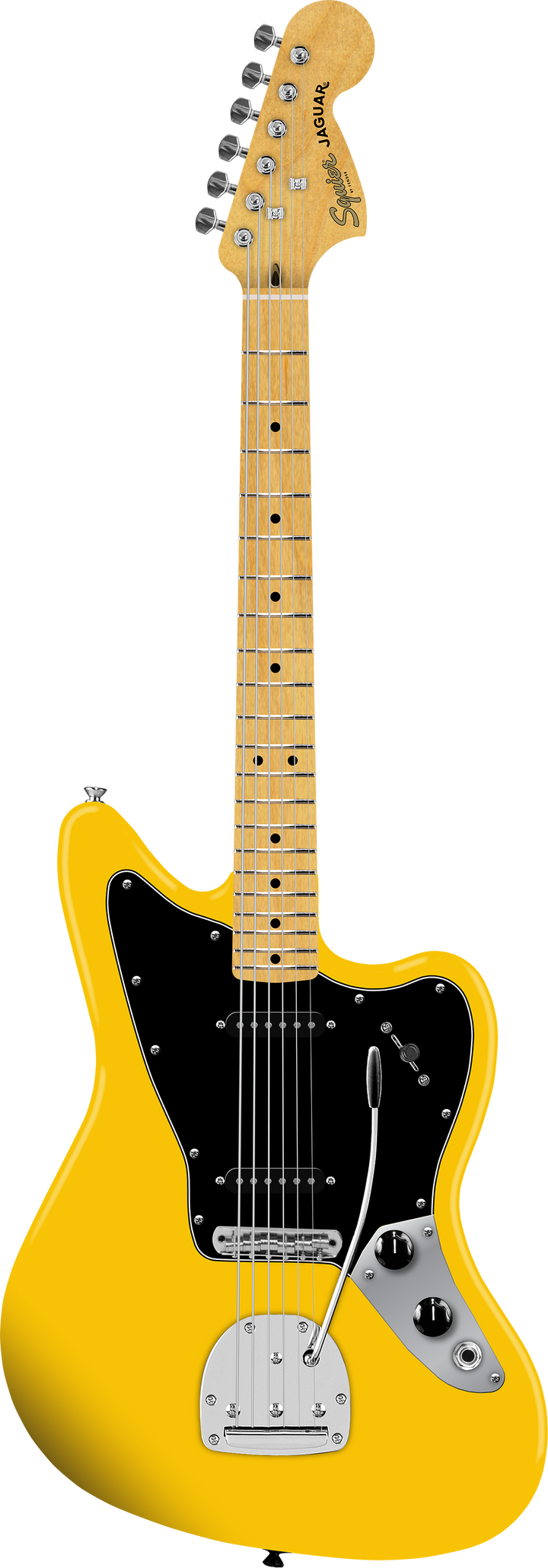 Squier FSR Jaguar Electric Guitar - Graffiti Yellow 3