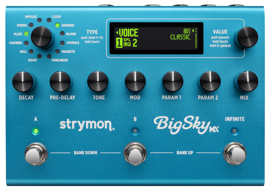 Strymon BigSky MX Reverb Effects Pedal