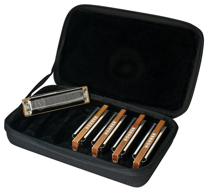 Hohner MBC Marine Band 5-pack [Includes C-7 Case and Keys of G,C,A,D,E]
