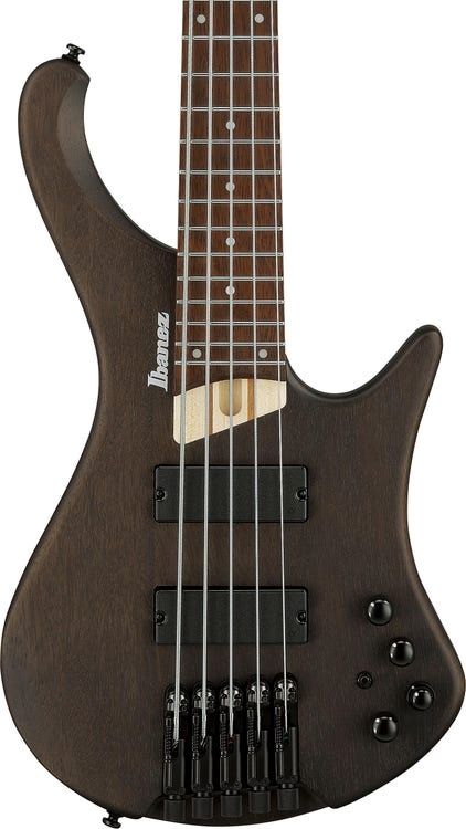 Ibanez EHB605 Ergonomic 5 String Headless Bass Guitar - Walnut Flat