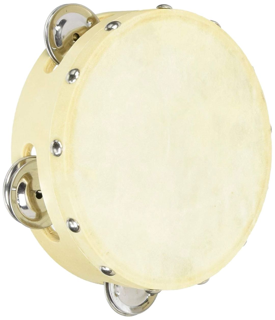 Tambourine - 6\" Single Row With Natural Head