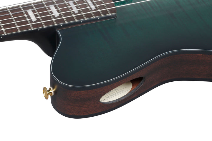 Ibanez FRH20FMNDGL Acoustic Electric Guitar - Dark Emerald Burst Low Gloss 3