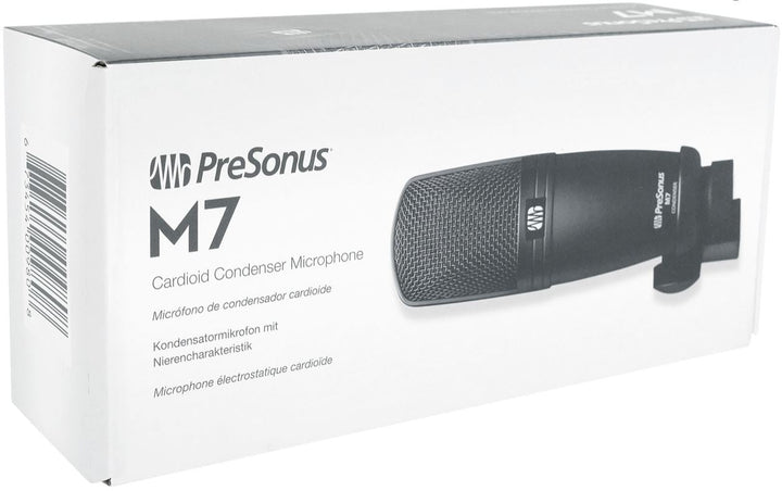 PreSonus M7 Cardioid Electret Condenser Microphone with Stand Mount, Cable and Case 2