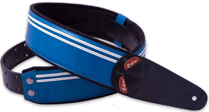 RightOn! Mojo Vegan Guitar Strap - Race Blue