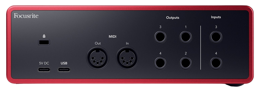 Focusrite Scarlett 4i4 4th Gen USB Audio Interface 5