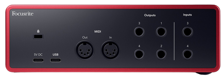 Focusrite Scarlett 4i4 4th Gen USB Audio Interface 5