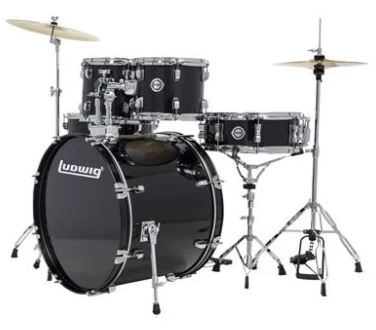 Ludwig Accent Drive 5-Piece Drum Kit - Black Sparkle