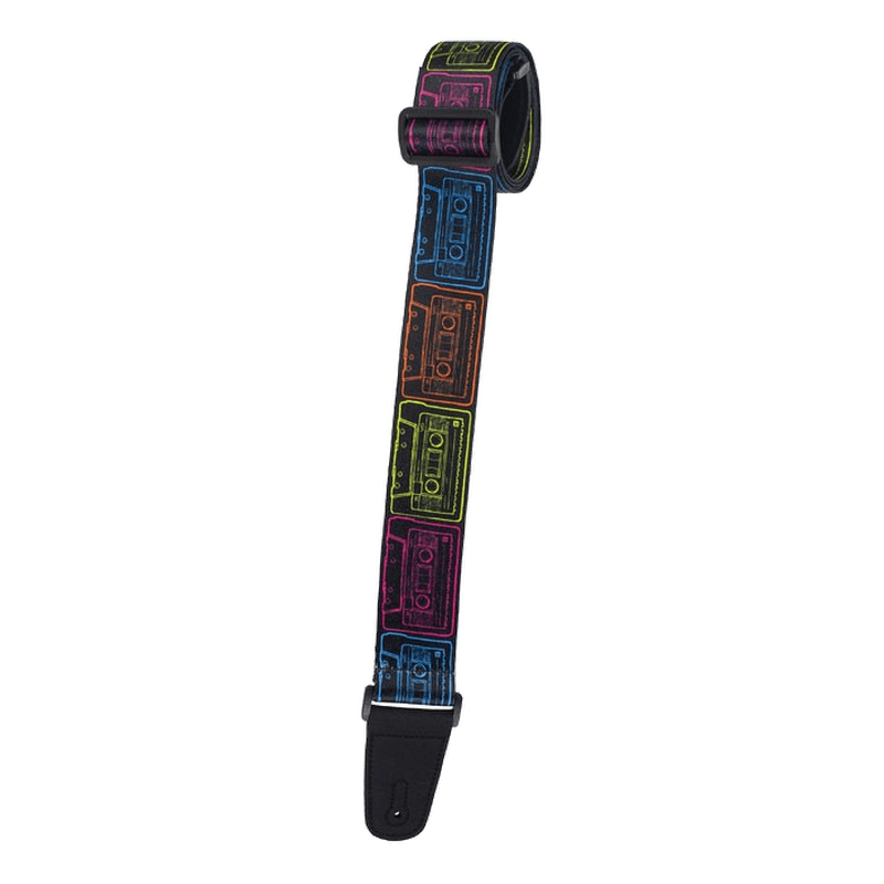 Henry Heller 2" Artist Series Sublimation Guitar Strap - Cassettes