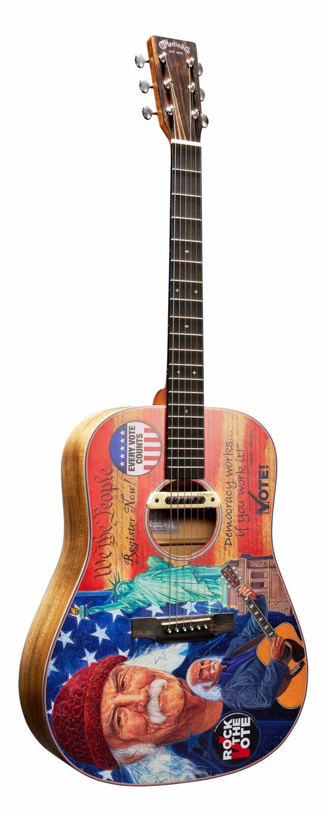 Martin D-11e Rock the Vote Acoustic Electric Guitar