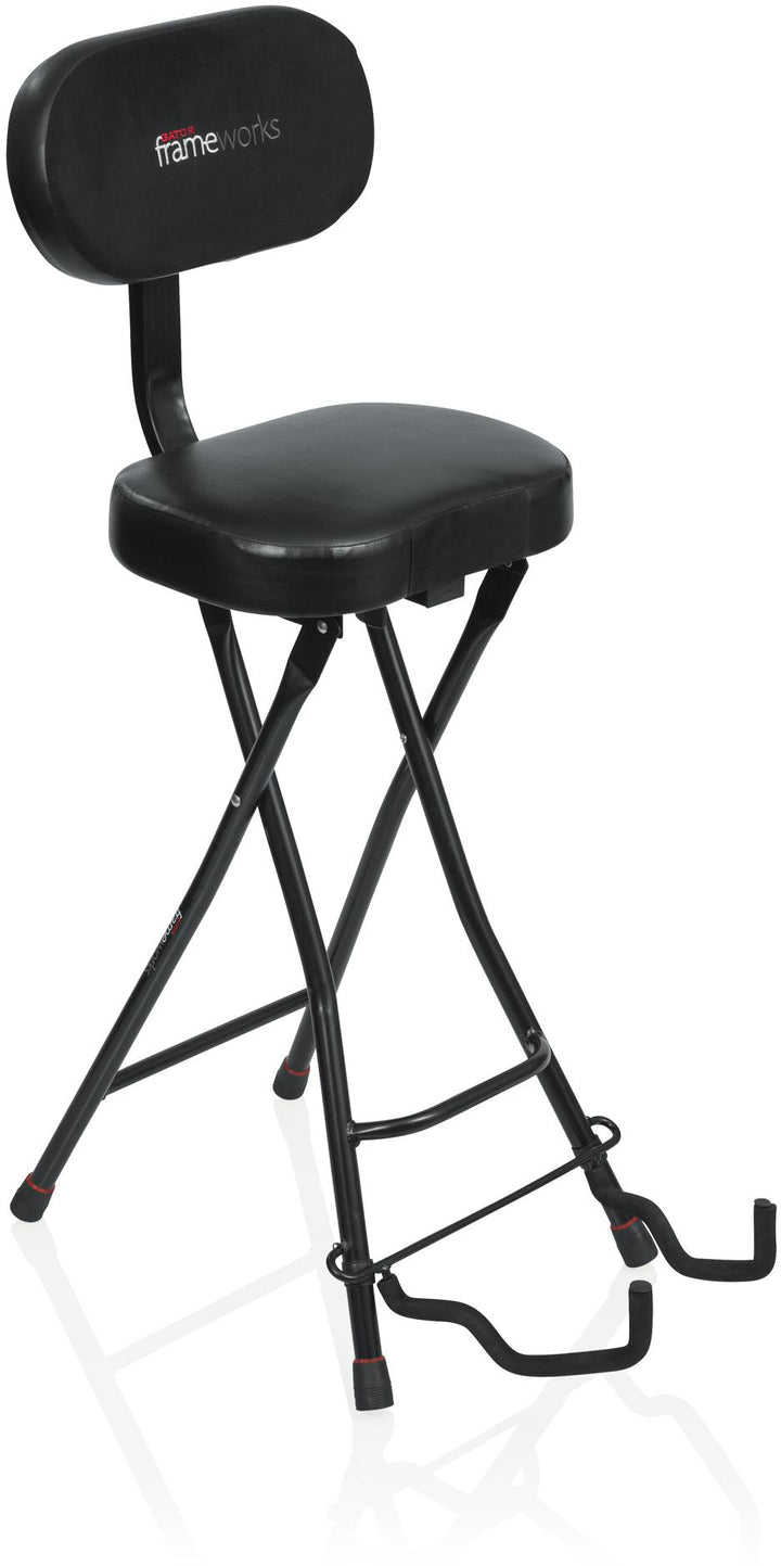 Gator Guitar Seat/Stand Combo GFW-GTR-SEAT - Every Guitarist Needs One! It's a Stand and a Seat!
