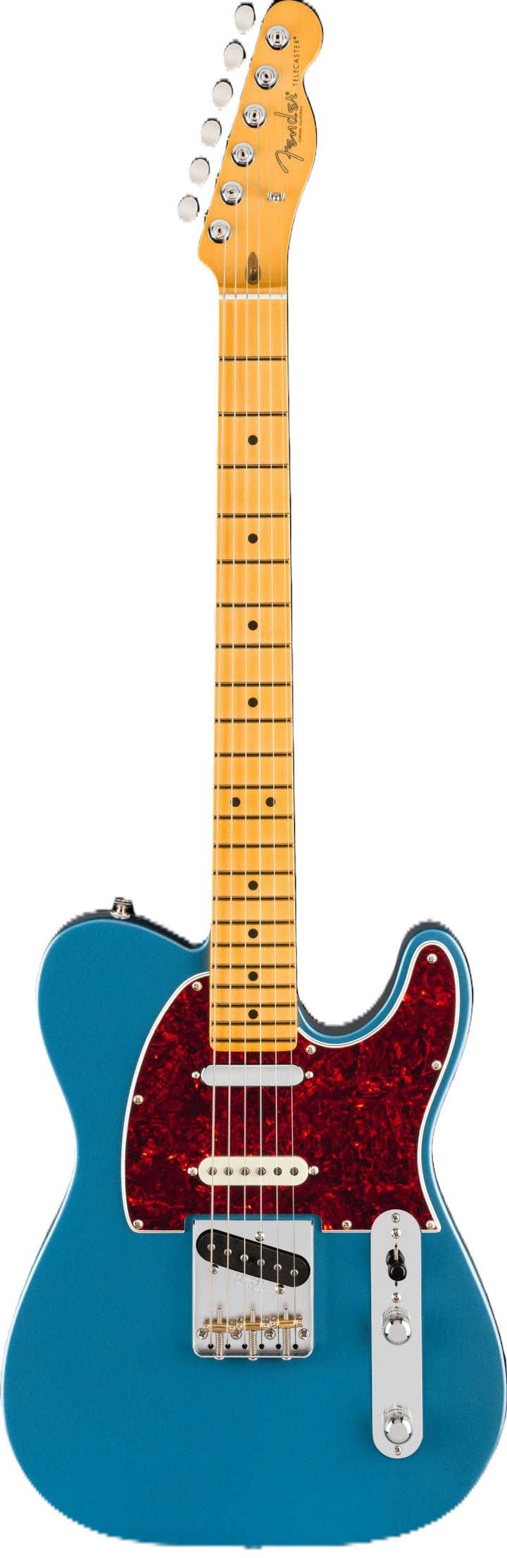 Fender American Professional Classic Telecaster SSS Electric Guitar - Faded Lake Placid Blue 2