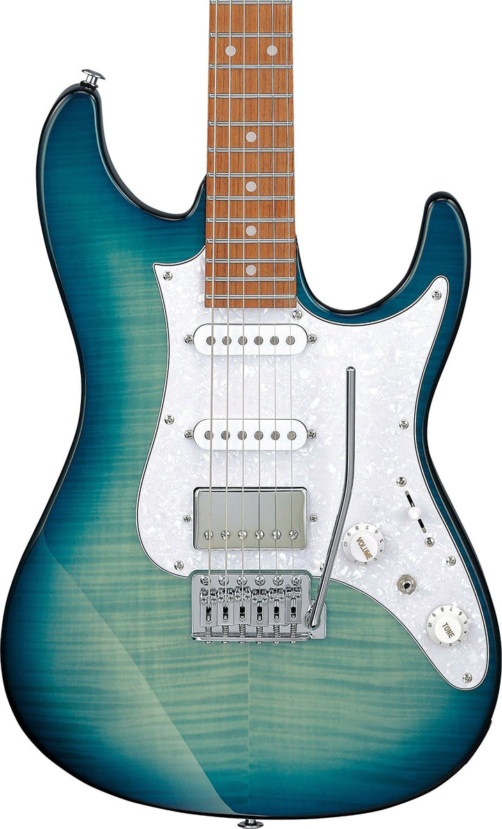 Ibanez AZ22S1FTXB AZ Standard Electric Guitar - Transparent Turquoise Burst