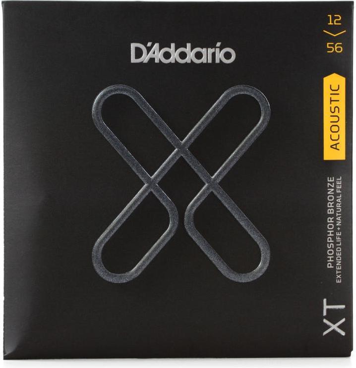 D'Addario XTAPB1256 Acoustic Phosphor Bronze Light Top/Med Bottom Acoustic Strings 12-56