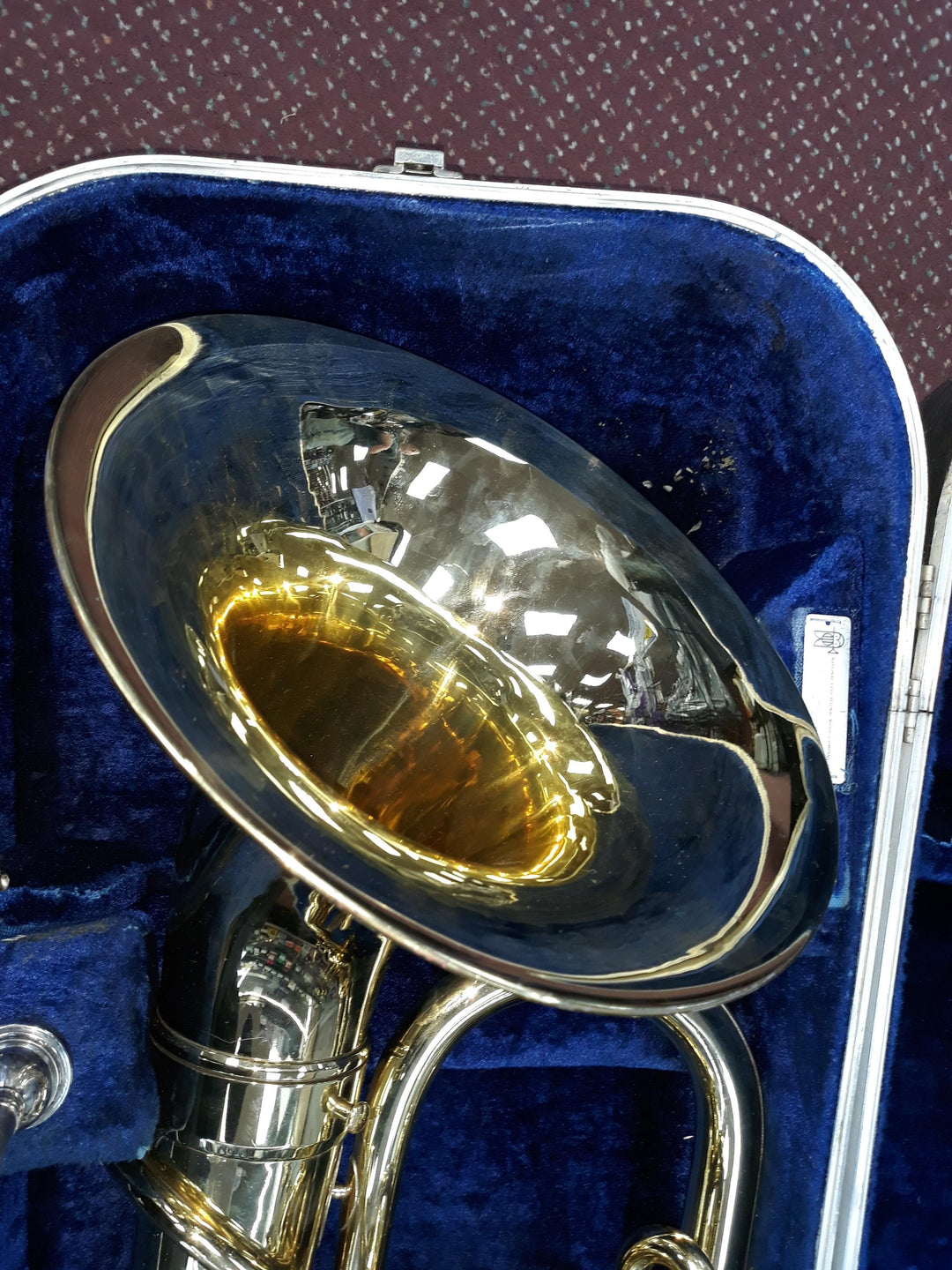 Used F.A. Reynolds 3-Valve Brass Baritone Horn - Brass Body With Nickel-Silver Trim 8