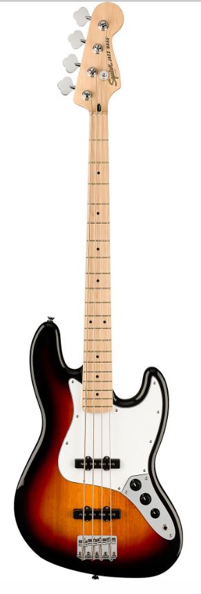 Squier Affinity Jazz Bass Guitar Maple Neck (3 Color Sunburst) - No Case