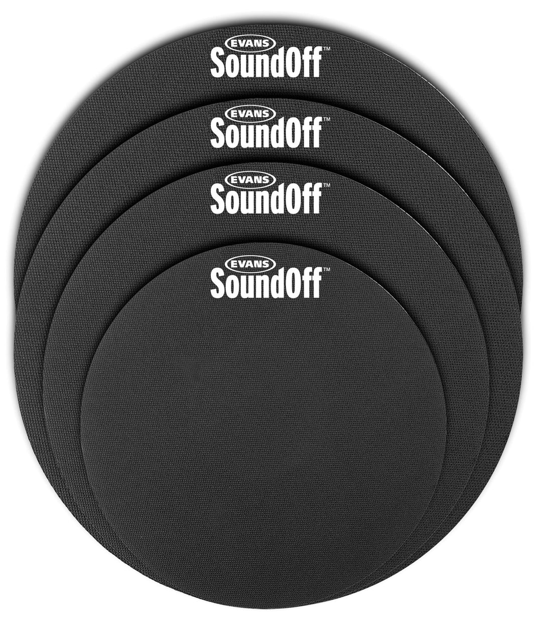 Evans SoundOff 4-Piece Drum Mute Pack - Includes 12", 13", 14" & 16" Mutes