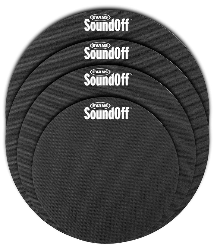 Evans SoundOff 4-Piece Drum Mute Pack - Includes 12", 13", 14" & 16" Mutes