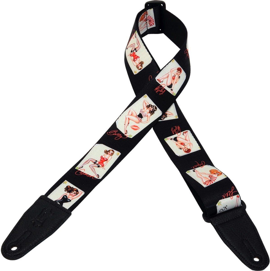 Levy's 2 Inch Pin-Up Girls Guitar Strap
