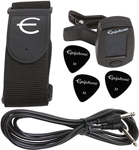 Epiphone Les Paul Ebony Electric Guitar Player Package