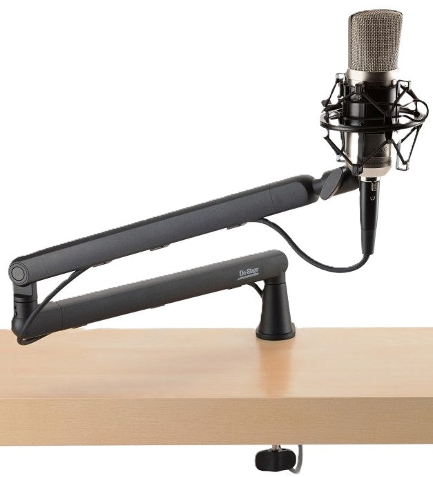 OnStage MBS-LP1 Low Profile Broadcast Boom Arm - Black