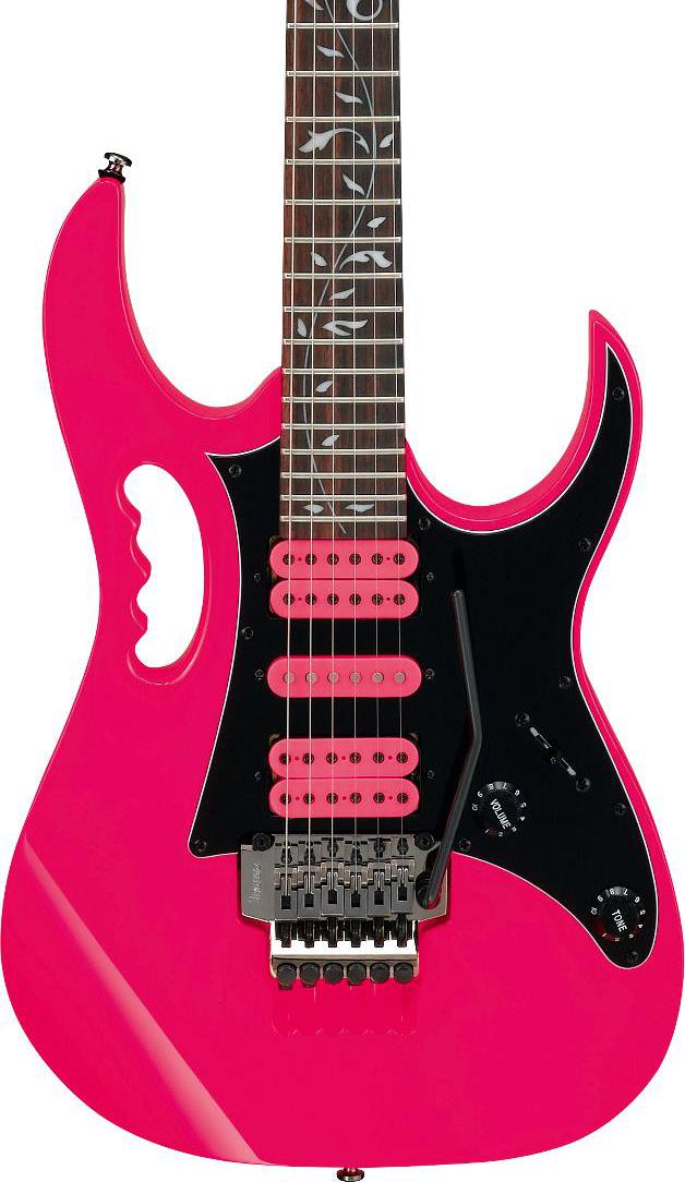 Ibanez JEMJRSPPK Steve Vai Signature Electric Guitar (Pink)