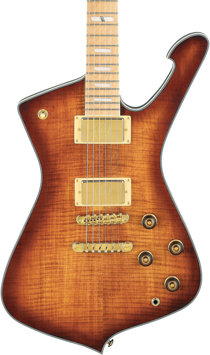 Ibanez IC420MFMCML Iceman Electric Guitar Caramel Burst Low Gloss With Gigbag