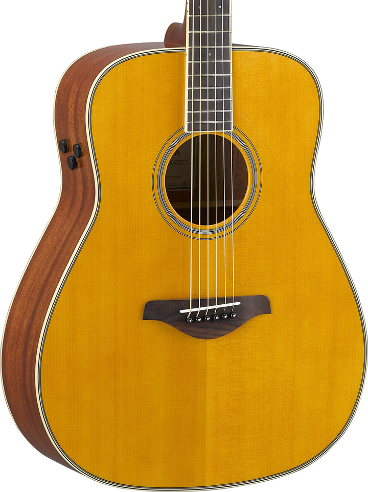 Yamaha FG-TA TransAcoustic Dreadnought Acoustic-Electric Guitar - Vintage Tint