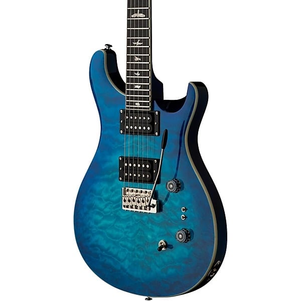 PRS SE Custom 24-08 Quilt Top Electric Guitar - Lake Blue | Prs