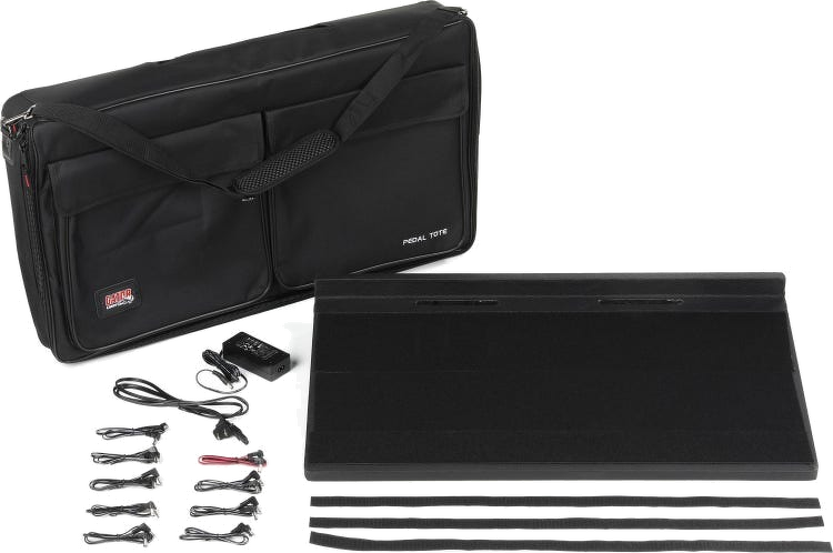 Gator Pro-Size Pedal Board - With Carry Bag & Power Supply 8