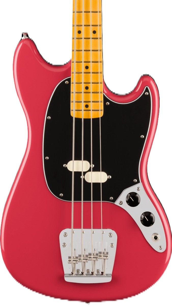 Fender American Professional Classic Mustang Bass Guitar - Faded Dakota Red