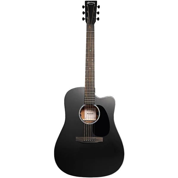 Martin DC-10E Modern Black Acoustic Electric Guitar - Black 6