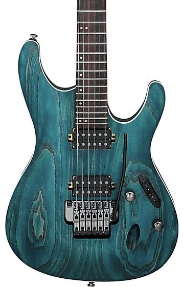Ibanez S520AH Standard Electric Guitar - Cosmic Blue Stained Flat
