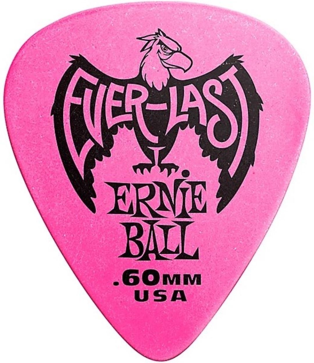 Ernie Ball .60mm Everlast Delrin Guitar Picks - Pink (12 Pack)
