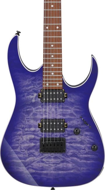 Ibanez RG421QMCBB Standard Electric Guitar - Cerulean Blue Burst