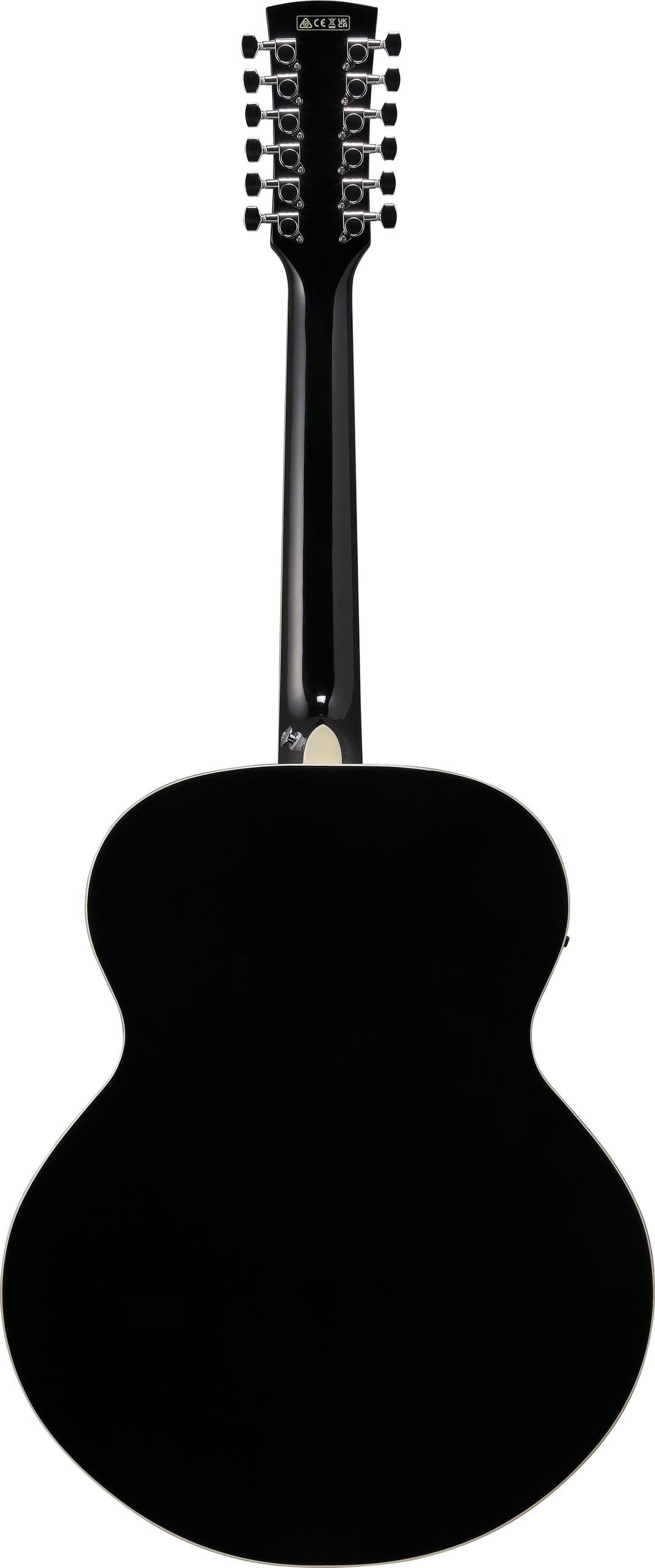 Ibanez AJ7012M1EBK 12-String Acoustic Electric Guitar - Black High Gloss
