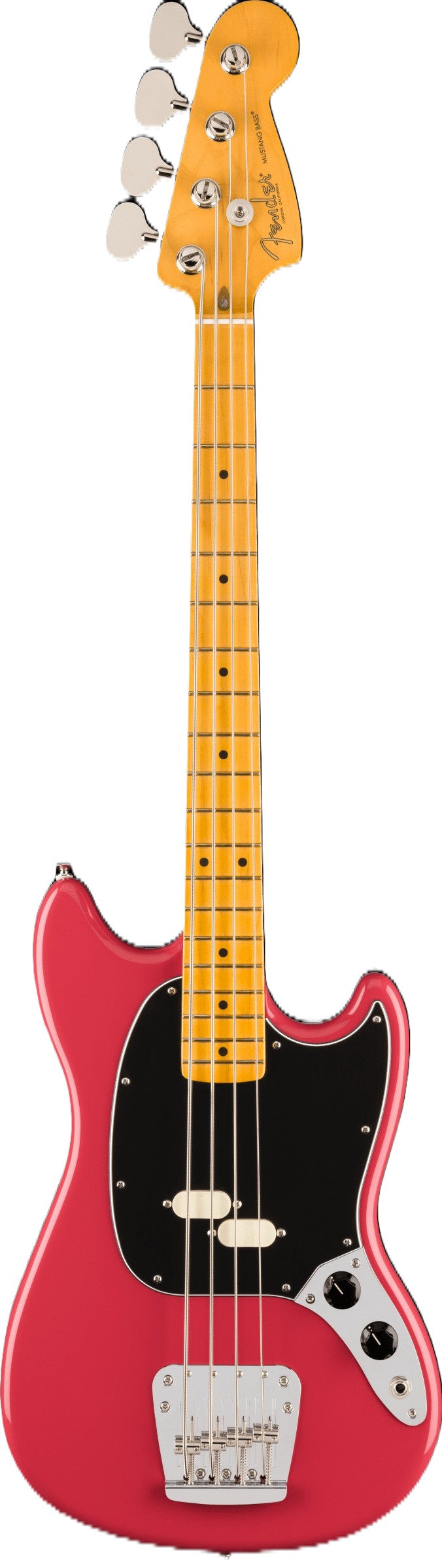 Fender American Professional Classic Mustang Bass Guitar - Faded Dakota Red 3